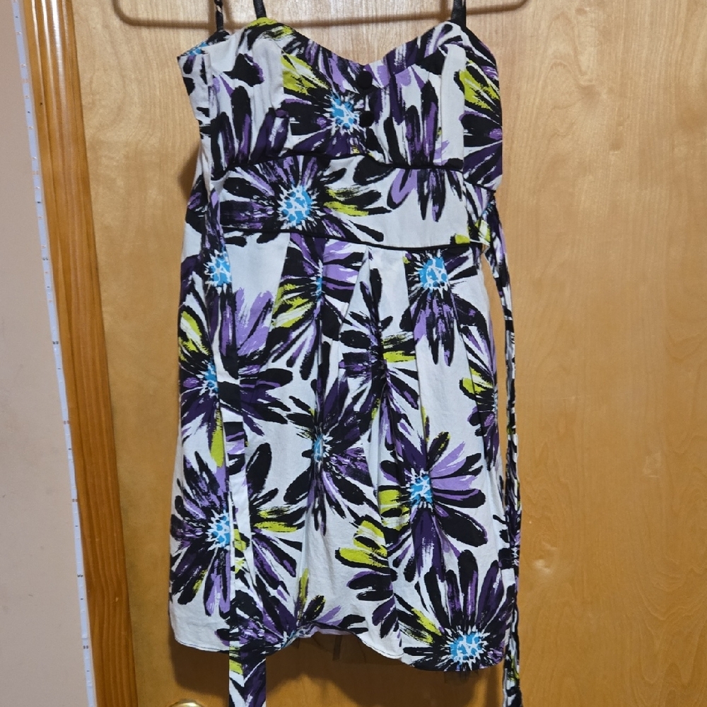 My Michelle Purple Sundress Spaghetti Straps Sweetheart Neckline